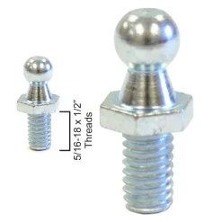 #010-080 – Ball Stud, 5/16-18 x 1/2” Threads, 10mm ball