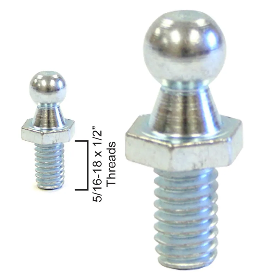 #010-080 – Ball Stud, 5/16-18 x 1/2” Threads, 10mm ball