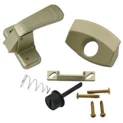 #013-063 – Bath Door Latch Low Brass, 1 Set