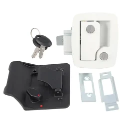 #013-534 – Bauer Key’d-A-Like Towable Lock w/keys, White