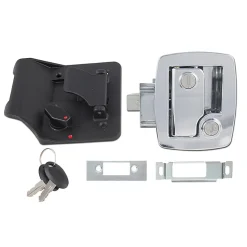 #013-535 – Bauer Key’d-A-Like Towable Lock w/keys, Chrome