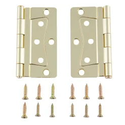 #013-136 – Deluxe Non-Mortise Hinge-Brass, 2 Pack