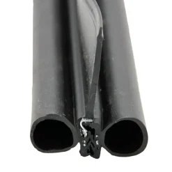 #018-478 – Double Bulb, w/1-1/2″ wiper, Slide on clip, 2″ x 2-1/4″ x 28′