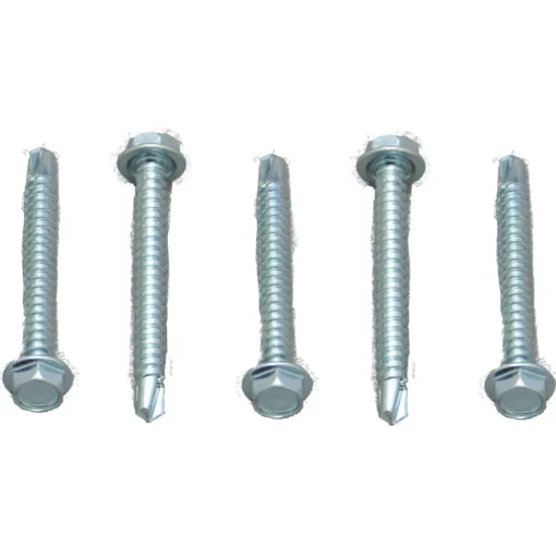 #012-DP100 – 8 x 1/2 DP Hex Washer Head, Zinc, 100 Pack