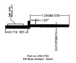 #018-1723 – EK Base, 1/4″ x 2″ x 35′