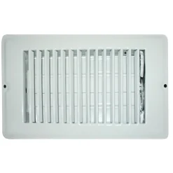 #013-627 – Floor Register, White, 4″ x 10″