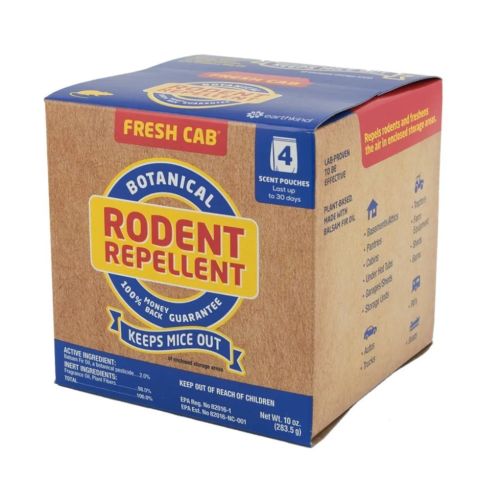 #020-126 – Fresh Cab Botanical Rodent Repellent, 4 Pouches