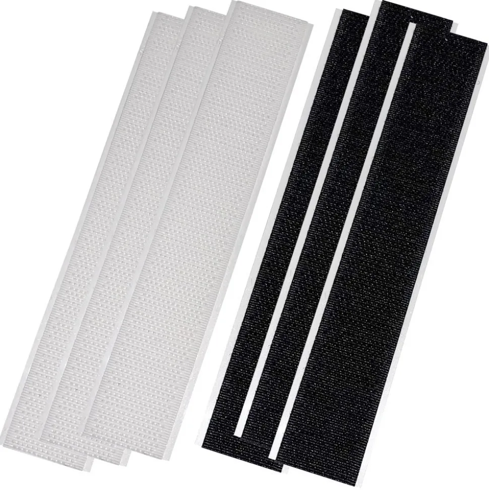 #006-204 – Hook & Loop, 6″ Strips, 3 White, 3 Black