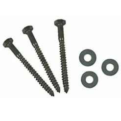 #012-LW25 – 3/8 x 4 Hex Lag Screw w/Washers, 25 Pack