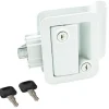 #013-571 – Metal Towable Entrance Lock w/keys, White