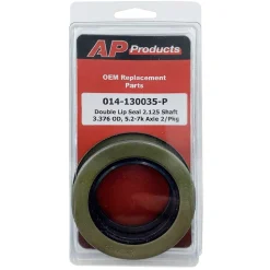 #014-130035-P – Double Lip Grease Seal 2.125 Shaft, 3.376 O.D. 5.2-7 lb. (2 Pack)
