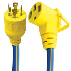 #16-00520 – 4 Prong 30-50 AMP 18″ Ext. Cord & Adapter w/EZEEGRIP Handle