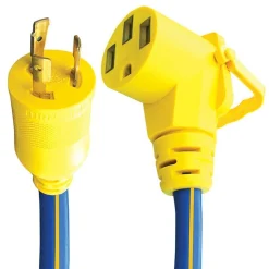 #16-00519 – 3 Prong 30-50 AMP 18″ Ext. Cord & Adapter w/EZEEGRIP Handle