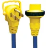 #16-00589 – 4 Prong 50-30 AMP 25′ Locking Ext. Cord w/EZEEGRIP Handle