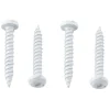 #012-PSQ500W – 8 x 1/2 Pan Head Square Recess Screw, White, 500 Pack