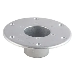 #013-1112 – Round Flush Mount Pedestal Base, Chrome