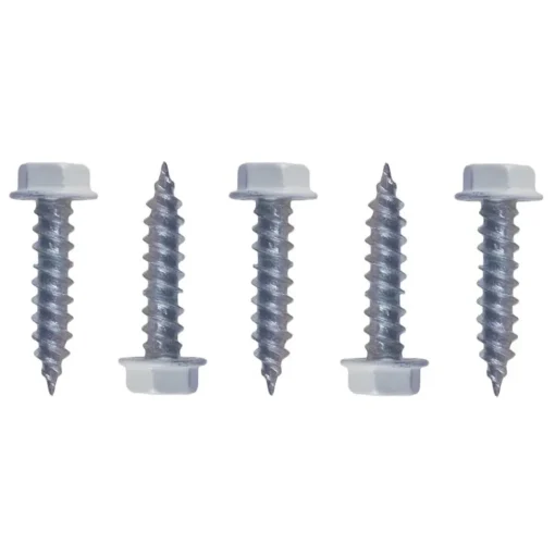 #012-TR1000W – 8 x 3/4 Hex Washer Head, White, 1000 Pack