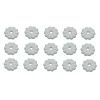 #013-134 – White Rosettes & Screws, 15 Pack